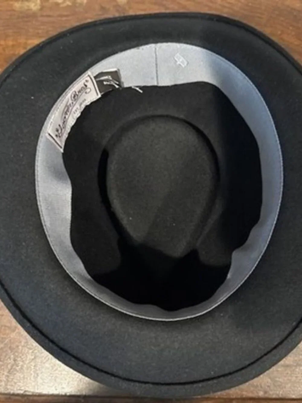 Goorin Bros 100-5801 Black 100% Wool Fedora Hat Mens Size Small
